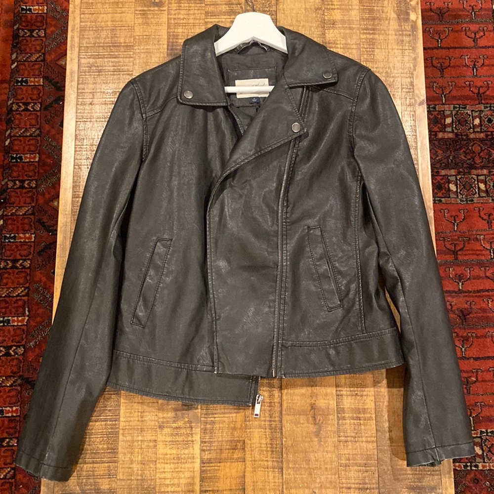 Faux leather jacket